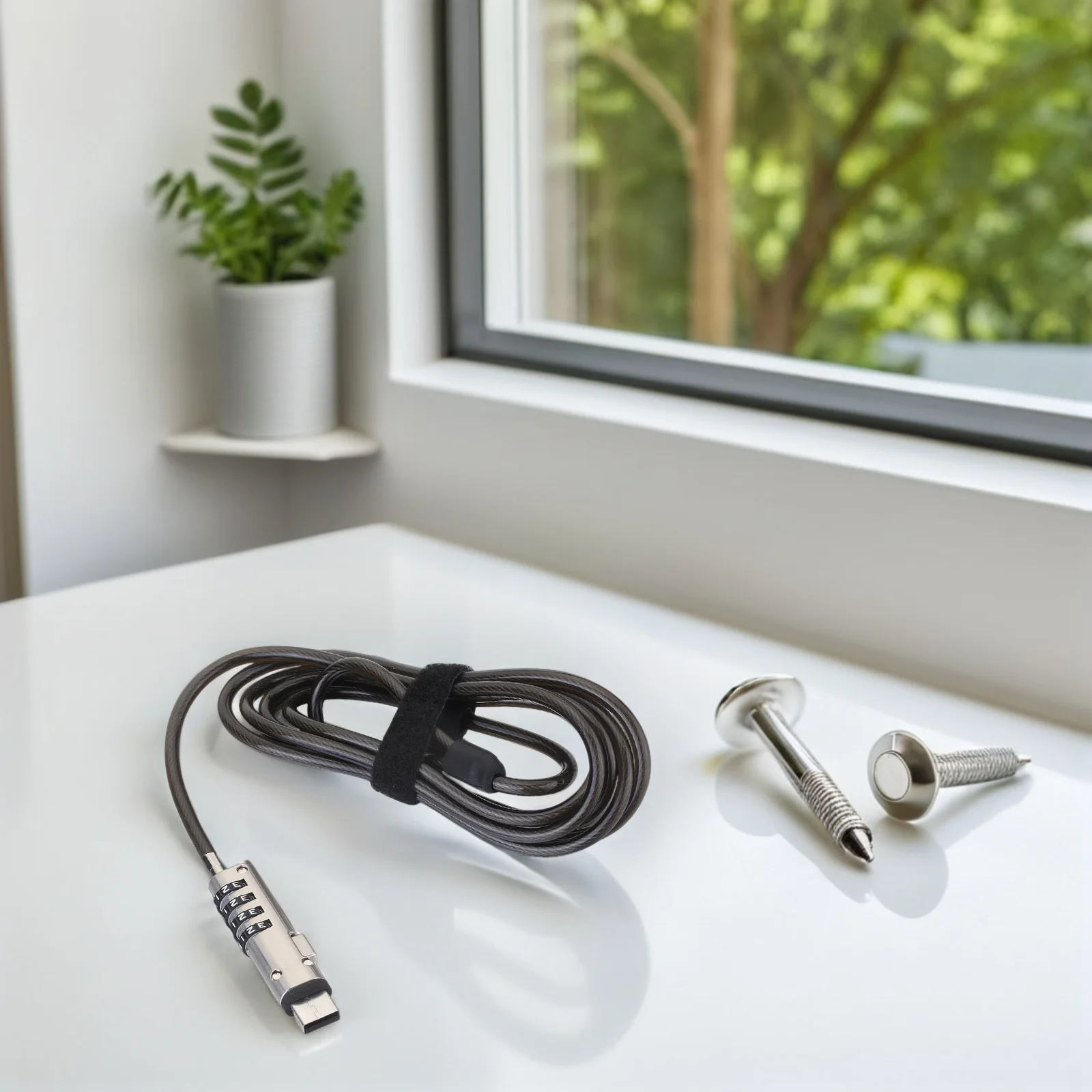 Picture 7: Laptop Numeric Password Lock Alloy High Quality Flexible 360 Rotation Prevent Theft USB Notebook Computer Password Security Lock