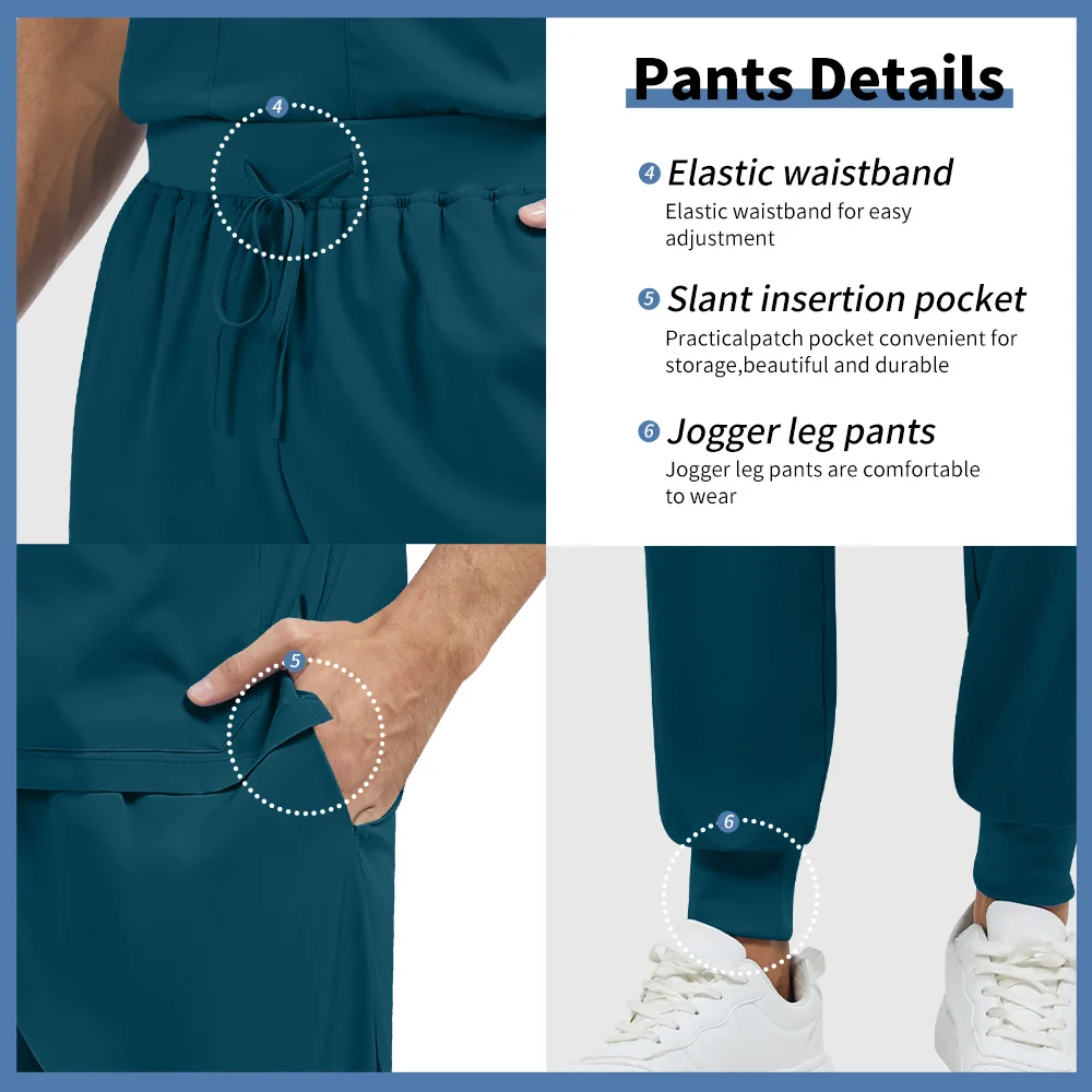 Uniforme de nettoyage à séchage rapide pour hommes, vêtements de travail pour dermatologues, ensemble de chirurgie, vêtements à main pour clinique d'animaux domestiques, ensemble d'infirmière d'hôpital dentaire