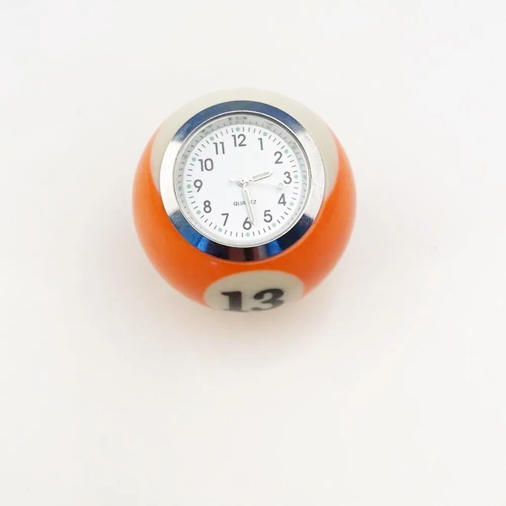 Table Clock Ball Ball Shape Table Clock Resin 57mm Resin Clock Billiards Ball Clock Bar Use