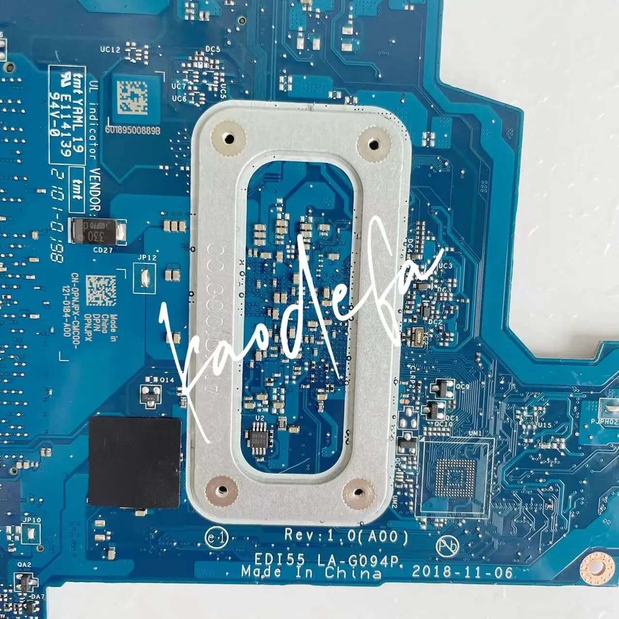 Imagem -06 - Mainboard para Dell Inspiron 3482 3852 Computador Portátil Placa-mãe Cpu: N5030 Srfdc Cn0pnjpx 0pnjpx Pnjpx 100 Teste ok Edi55 La-g094p