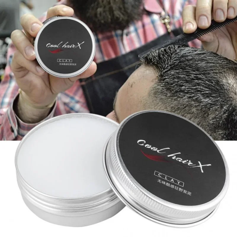 Hair Clay Strong Hold Matte Hair Styling Wax Men Hair Styling Mud Non Greasy Styling Daily Use Clay High Strong Hold Low Shine