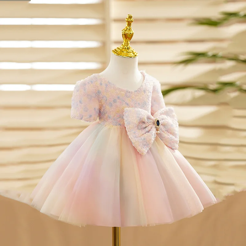 Girls Elegant Dresses on Offer Liquidation Girl Children Clothes Girl Dress for Wedding Kids Party Dress Children's  Baby