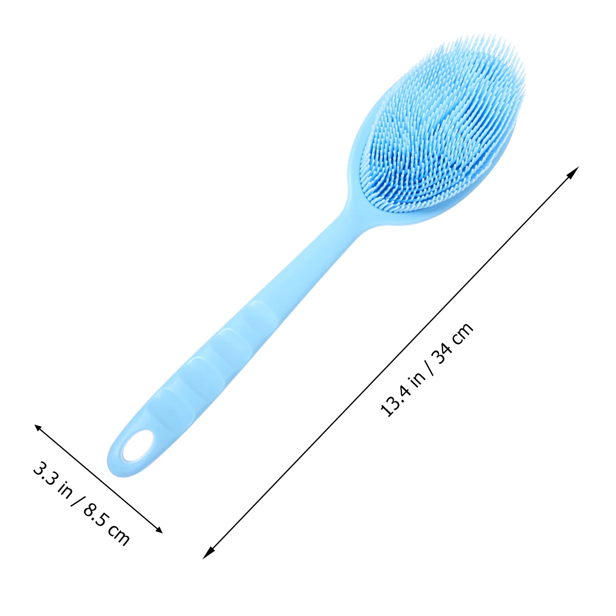 

Bristle Cleaning Brush Scrub Shower with Long Handle Non-slip Bathing Brushes Women