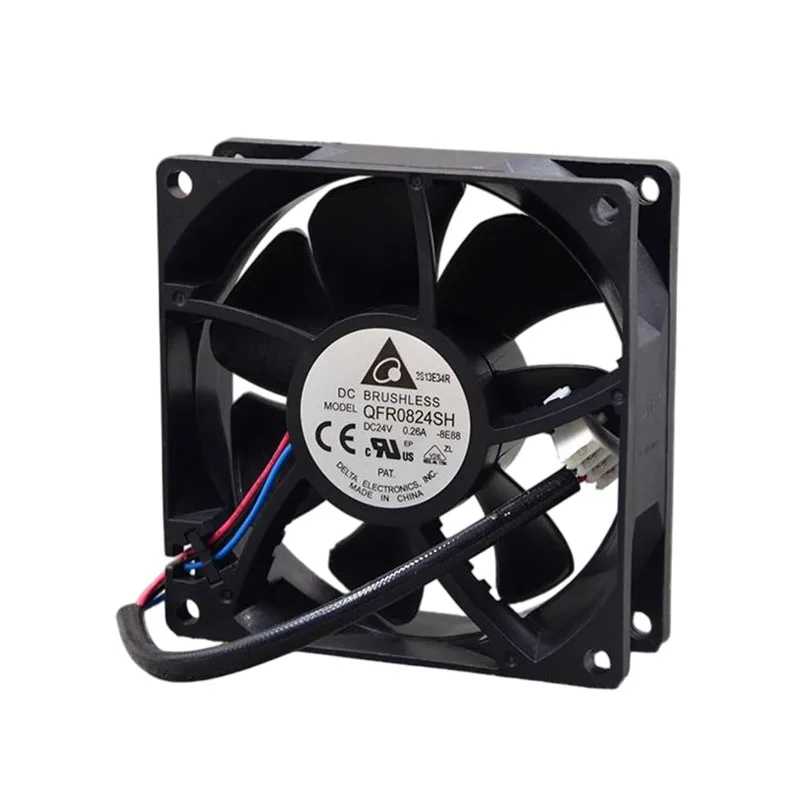 جديد الأصلي QFR0824SH 24V 0.26A 8025 80*80*25 مللي متر 8 سنتيمتر مروحة التبريد