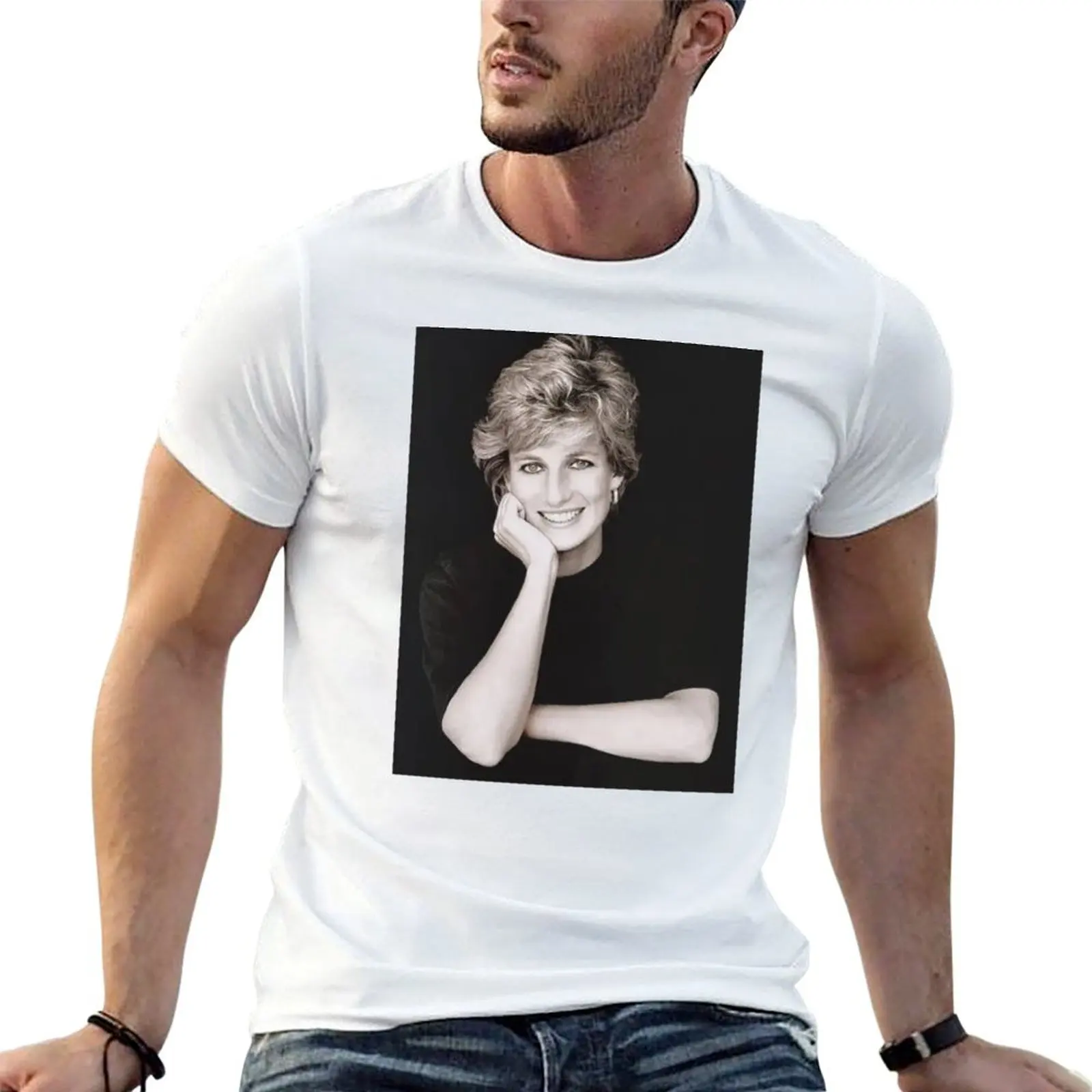 Princess Diana Vintage 90s - Princess Di Fashion T-Shirt Casual Light Summer Short Sleeve Top