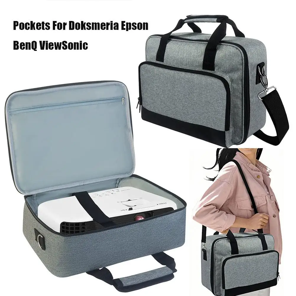 Crossbody Handbag For Projectors Multi-functional Dust-proof Storage Bag Travel Case Portable Carrying Bag Accessories