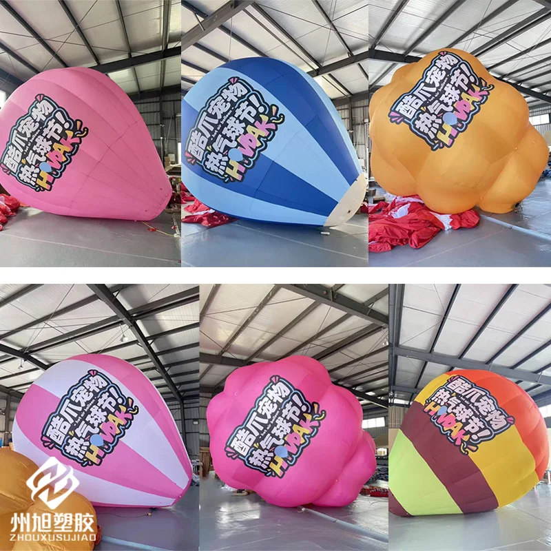 Balony dmuchane z dmuchawkami, rekwizyty reklamowe i dekoracyjne do centrów handlowych na zewnątrz, balony o różnych kształtach