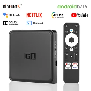 Kotak TV Android KINHANK G1 Dengan Netflix 4K Ultra HD Bersertifikat Google Dolby Vision HDR10+ 4G 32G WiFi6 Perangkat Media Streaming 10 saluran iptv penjualan terbaik - №
