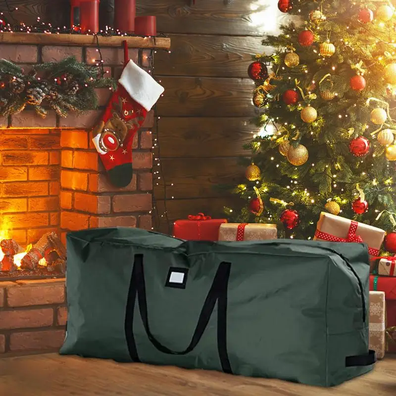 Foldable Christmas Tree Storage Bag Extra Large Oxford Cloth Home Organizer bag For Storing Christmas Utenciles Decor Garland