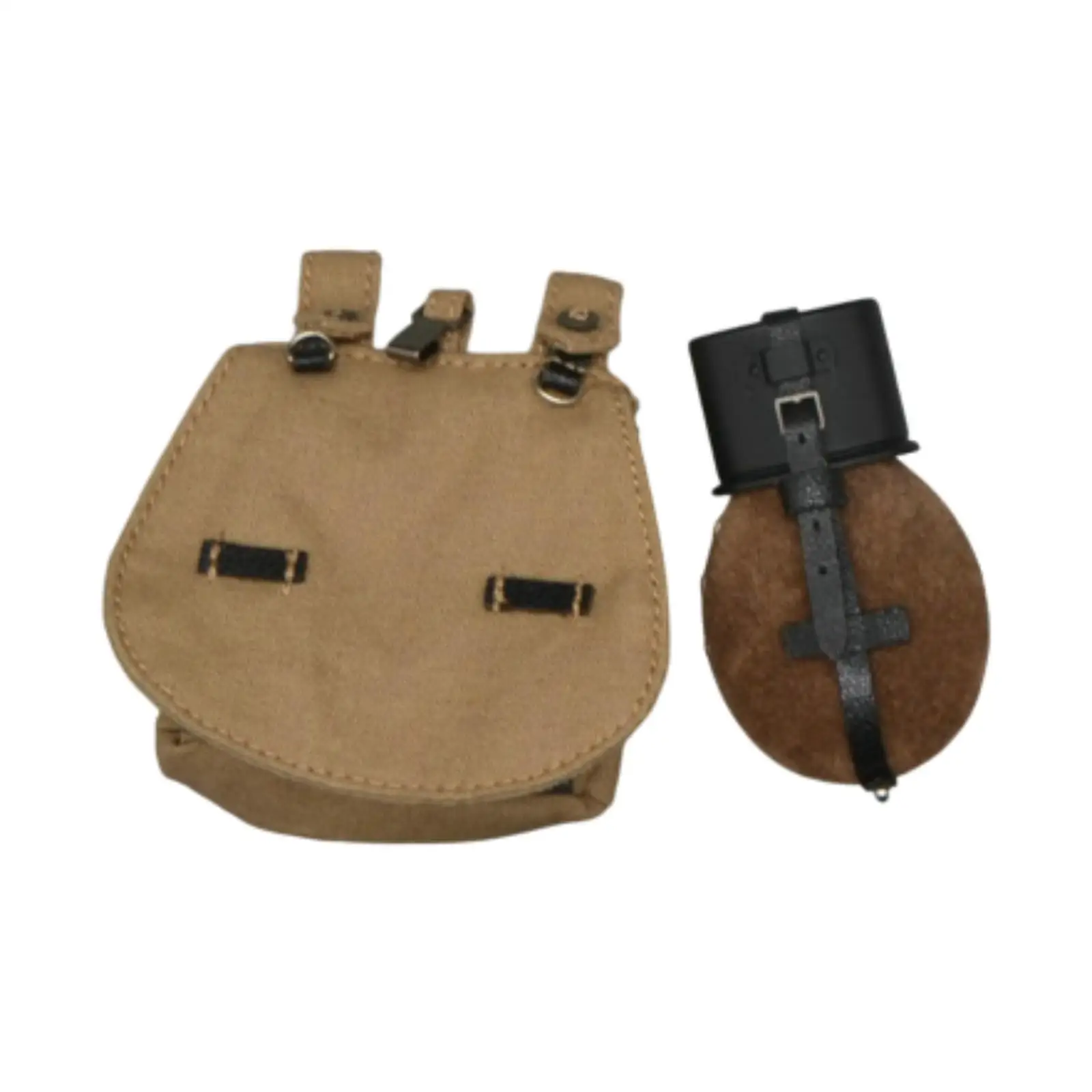 

2x 1/6 Pretend Toy Backpack and Kettle Models for 12 inch Action Figure