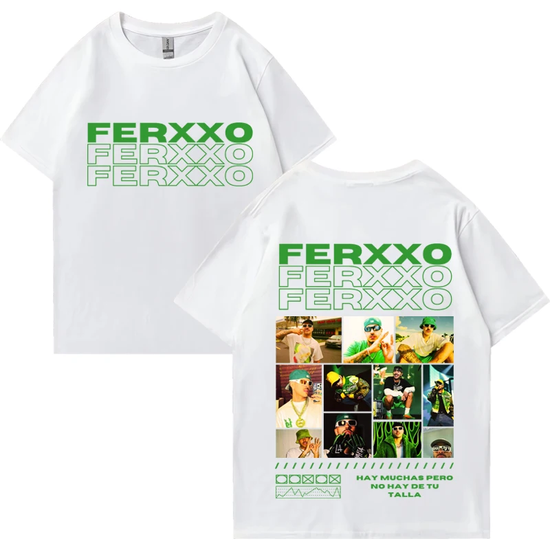 2024 New Feid Ferxxo Hip Hop album print T shirt Unisex vintage oversized streetwear Men Women 100% Cotton short sleeve T-shirts