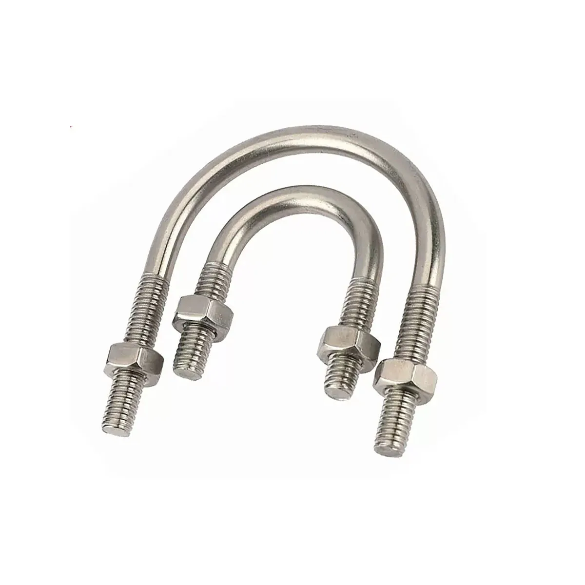 

304 Stainless Steel U-Shaped Bolt Clamp With Nut Set Horseback Fixing Clip M6M8M10