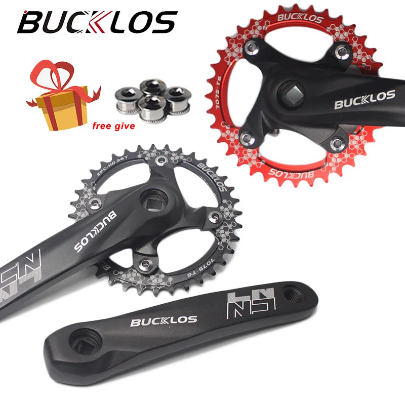 

Bucklos Mtb Crankset Square Hole 104 Bcd 170mm Ultra Light Aluminum Alloy Narrow Wide 32 42t Chainring For Mountain Bike