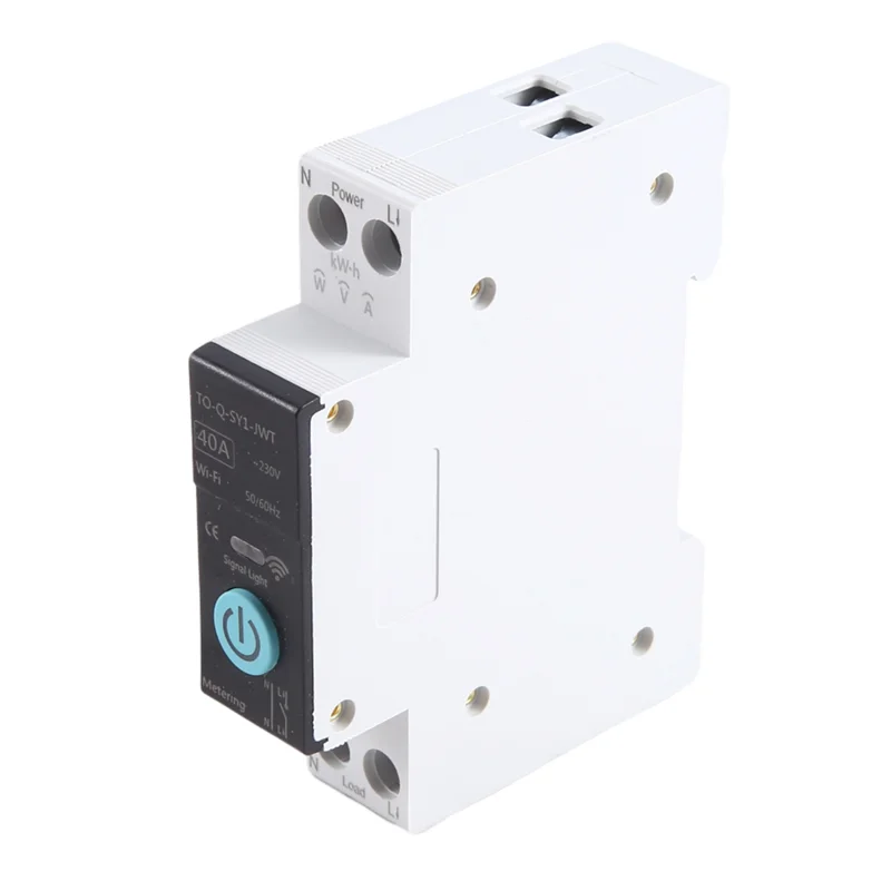 

40A Tuya Single Phase Din Rail WIFI Smart Energy Meter Timer Power Consumption Monitor Kwh Wattmeter-A30R