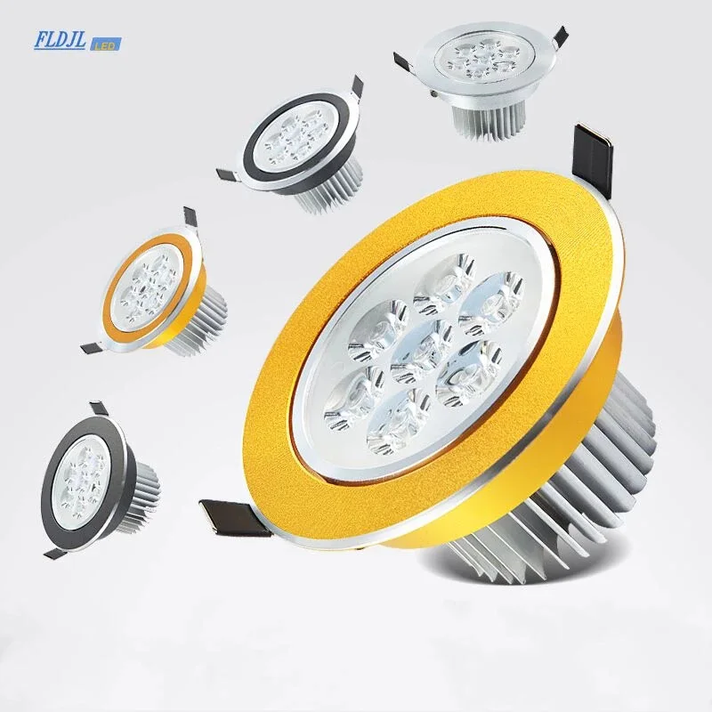 1pcs round Dimmable Led downlight light Ceiling Spot Light 3w 6w 10w 14w 18w ac110-230V ceiling recessed Lights Indoor Lighting