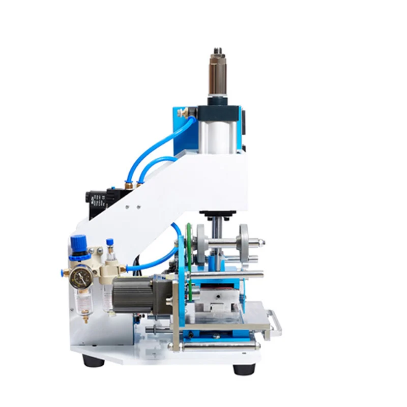 Pneumatic Hot Stamping Machine Automatic Foil Bronzing Embossing Machine for Leather Wood Plastic Cake Box Logo Emboss Printer