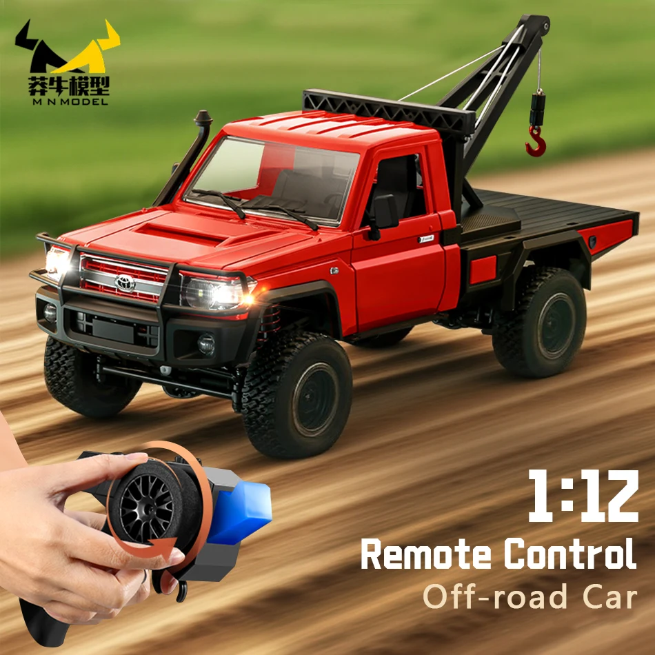 MN MODELO 1:12 4X4 Control remoto ciudad ingeniería coche grúa todoterreno camión de escalada camioneta Rock Crawler juguete para adultos