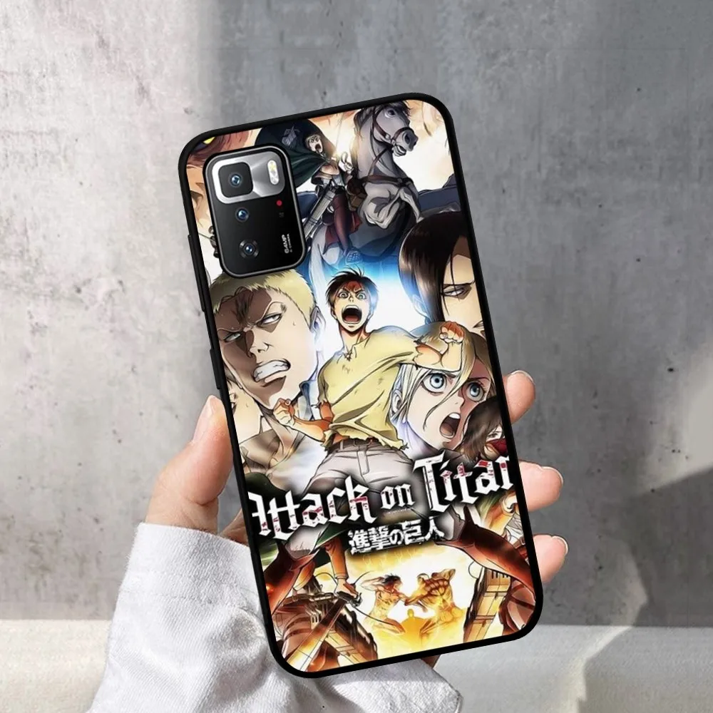 Japan Anime A-Attack On T-Titan Phone Case For Redmi Note 4 X 5 A 6 7 8 T 9 9S 10 11 11S 11Epro Poco M3 pro