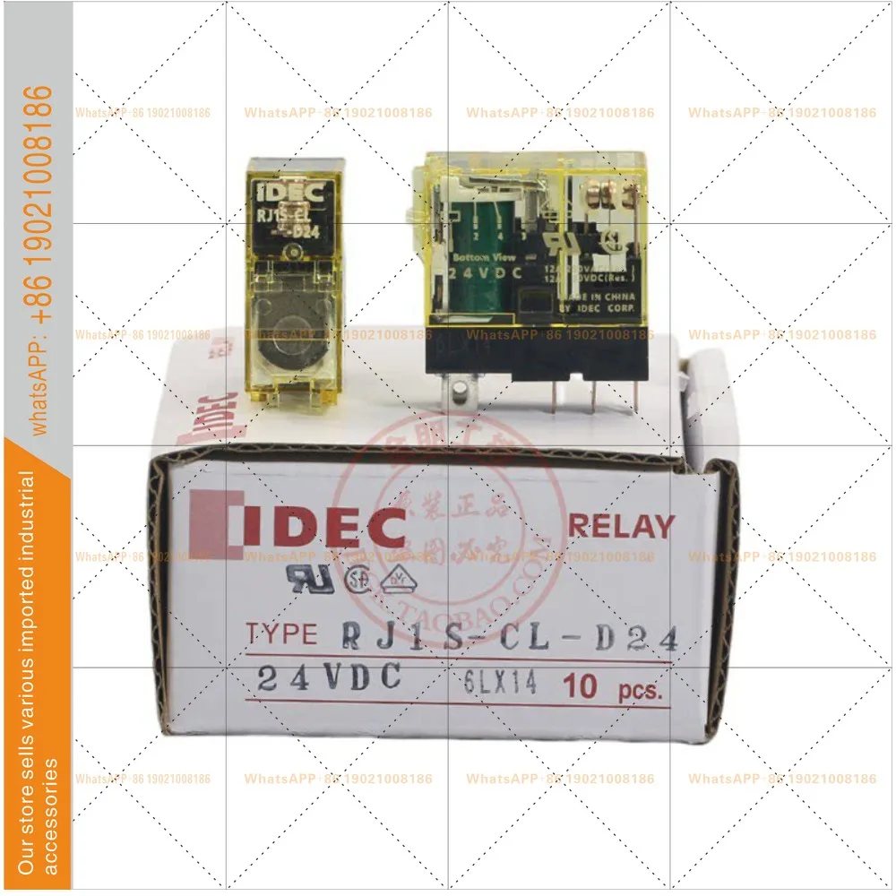 IDEC intermediate relay 5 feet 1 open 1 closed RJ1S-CL-A220 thin rail type D24