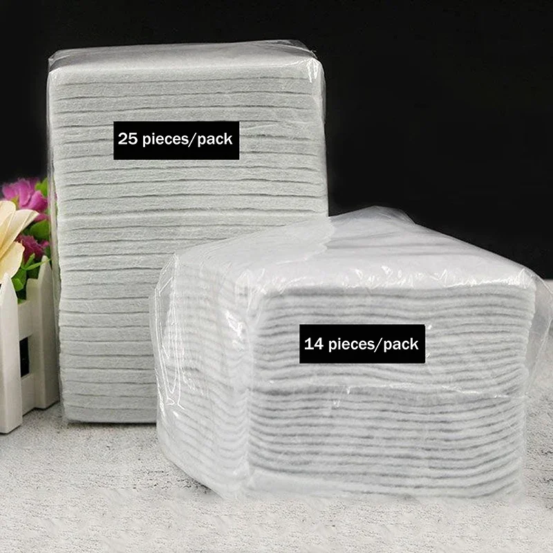 14/25pcs Salon Hair Perming /Thermal Insulation Cotton Pad Patch Curl Wave Crimp High Temperature Accessory Barber Shop