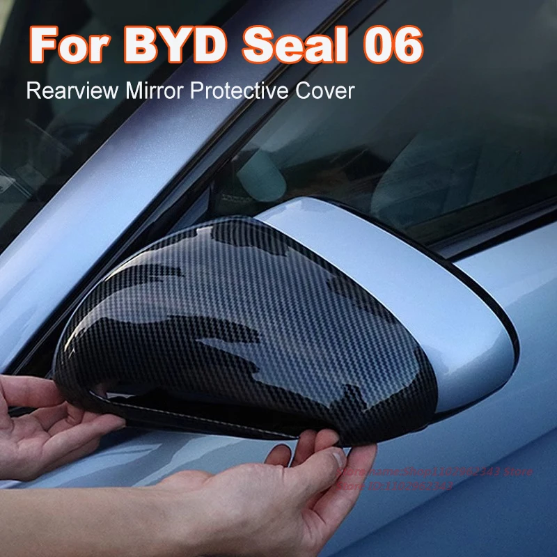 

For BYD Seal 06 Rearview Mirror Protective Cover Anti-Scratch Collision Car Exterior Modification Accessory