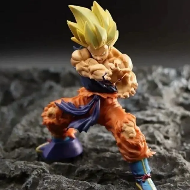 15.5cm/6.1 polegadas Dragon Ball Z anime personagem Sun Wukong batalha danos onda de choque PVC Action Figure Coleção Decoração Brinquedos