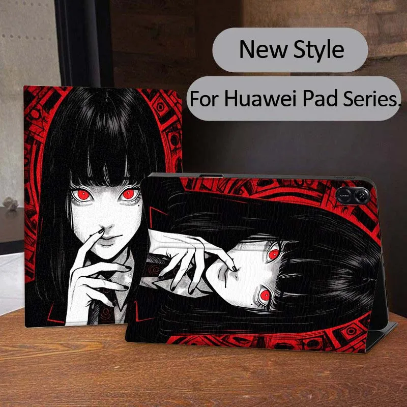 T-Tomie Kawakamis أنيمي لهواوي MatePad Air SE Pro M6 M5 M2 T10s T5 10 11 12.6 11.5 12X10.8 بوصة 10.1 حافظة تابلت