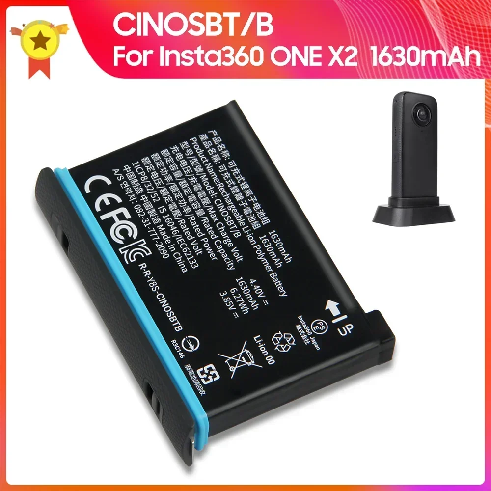 

Replacement Battery CINOSBTB For Insta360 X ONE X Insta360 ONE X2 ONE X3 CINOSBT/B CINOSBT/A High Quality Batteries