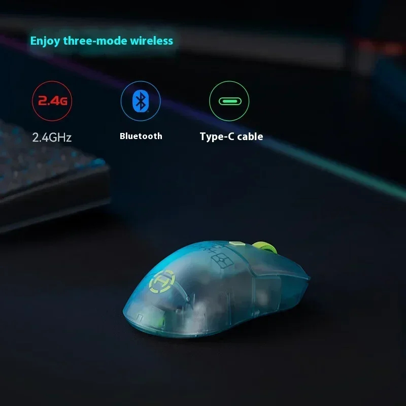 Hecate G3m Pro Wireless Mouse Three Mode Speed Gaming Mouse Low Delay Mice Flash E-Sports Office Lightweight Pc Gamer Man Gifts