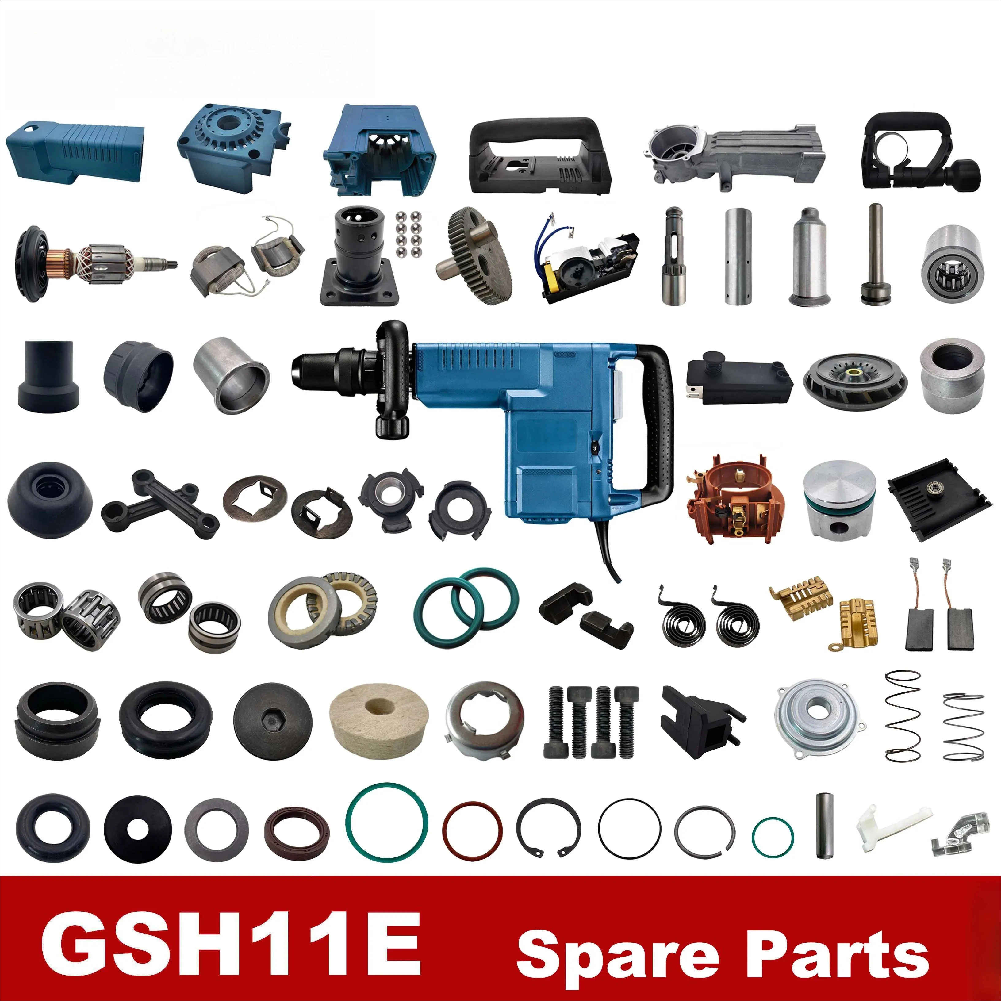 

Запасные части и аксессуары для электрического молотка типа GSH11E/GSH11E