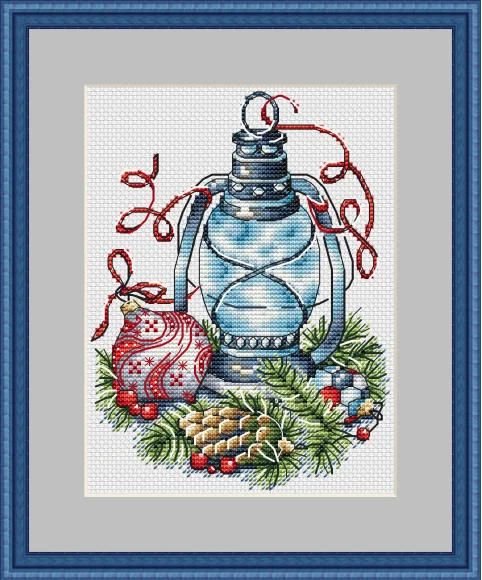 

Зимний фонарь 23-27, набор для вышивки крестом для рукоделия, вышивки, сделай сам, набор для вышивки крестом ручной работы, домашнее развлечение