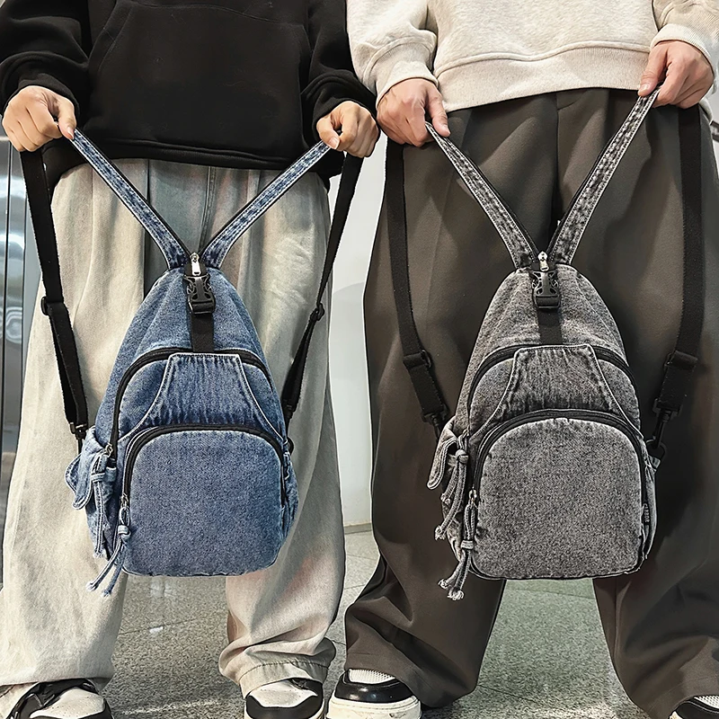 

2025 New Large Capaci Dual oulder Bapa Campus Original Multi-use Chest Bag for Junior And High School Students