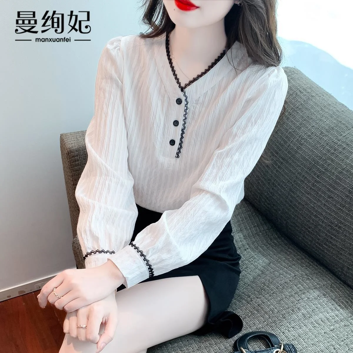 

Chiffon Shirt Women's Wear 2023 Long Sleeve Top Blusas Clothes for Women Tops Shirts Blouses