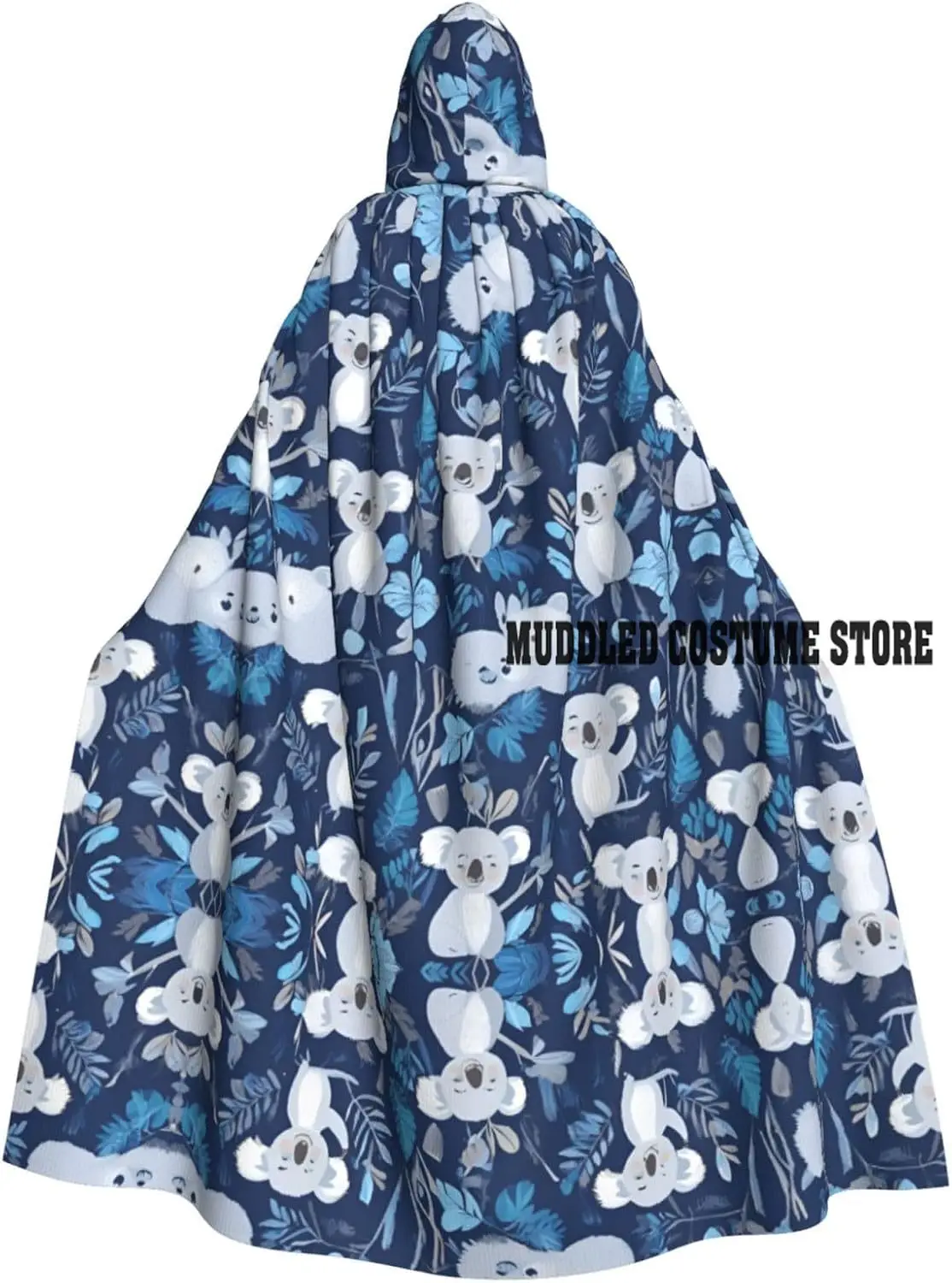 

Lovely Koala Unisex Adults Hooded Halloween Cloak for Cosplay Costumes Party Cape