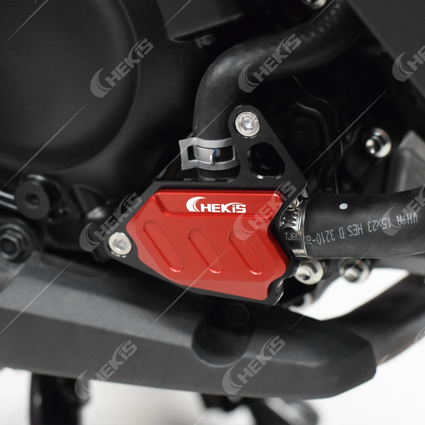 Chekis Is Suitable for Honda Forza350/250 Nss350 Modification Accessories, Water Tank Protection Cover, Aluminum Alloy Water Tank Decorative Protection Cover, Anti-Collision Cover