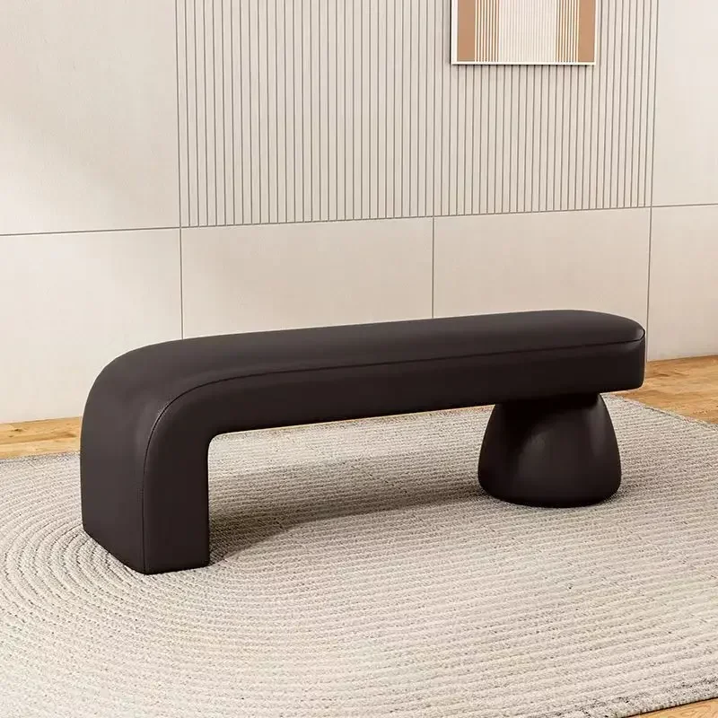 

Nordic Solid Wood Shoe Stool Light Luxury Ottoman Bench for Bedroom, Living Room, Bedside & Clothing Store, Multi‑Purpose Low