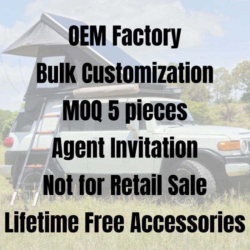 Manufacturer Price Lightweight Roof Tent Aluminum Camping Roof  Automatic Hard Shell Roof Tent Car Tent