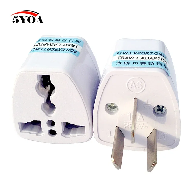 5YOA Power Adapter Travel Adaptor 3 pin US/UK/EU to AU Converter Universal AU Plug Charger Australia New Zealand Hight Quality