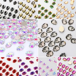 10Pcs-6X8MM Halloween skull shaped glass flat back diamond, suitable for Halloween nail and beauty decoration