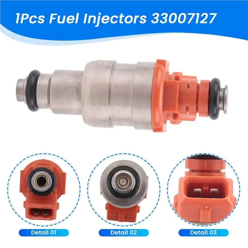 ABHX-1Pcs Fuel Injectors 33007127 For Jeep Wrangler Cherokee YJ 1987-1998 I6 4.0L