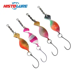 Metal jig Trout Fishing Spoon Lures Jigging Baits 2.8g 4g Artificial Spinner Hard Trout  Baits