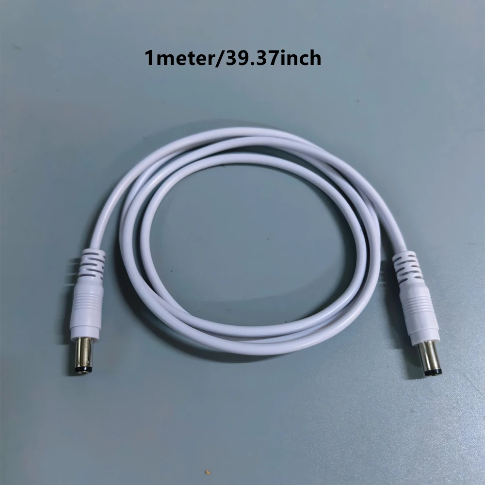 DC Male to Male Power Extension Cable 5.5x2.1mm CCTV Adapter Wires 12V 10A Extended Cord 1/3/5/10 Meter Wires Accessories