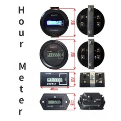 Excavator For Doosan For Kobelco For Xcmg For Liugong Hour Meter Counter Timer Generator Diesel Gasolin Petrol Engine