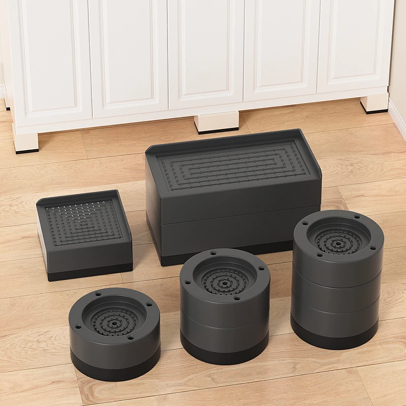 Protect & Elevate Your Furniture | Round Anti-Slip Risers Are Quiet, Moisture-Proof for Sofas, Beds & Tables