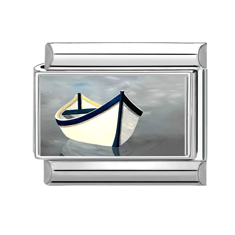 Mountains and Seas Scenery Italian Charm Links for Bracelets