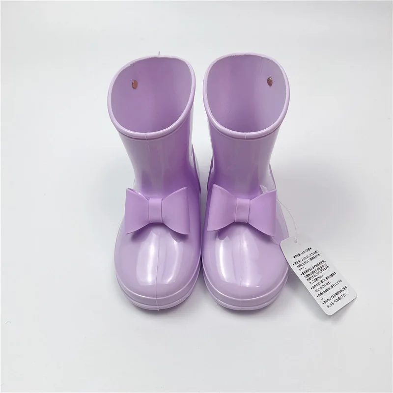 

Children's Rainboots 2023 New Lightweight Bow Princess Girls' Rainshoes Baby Soft Sole Boots Cute Waterproof Shoes SO115