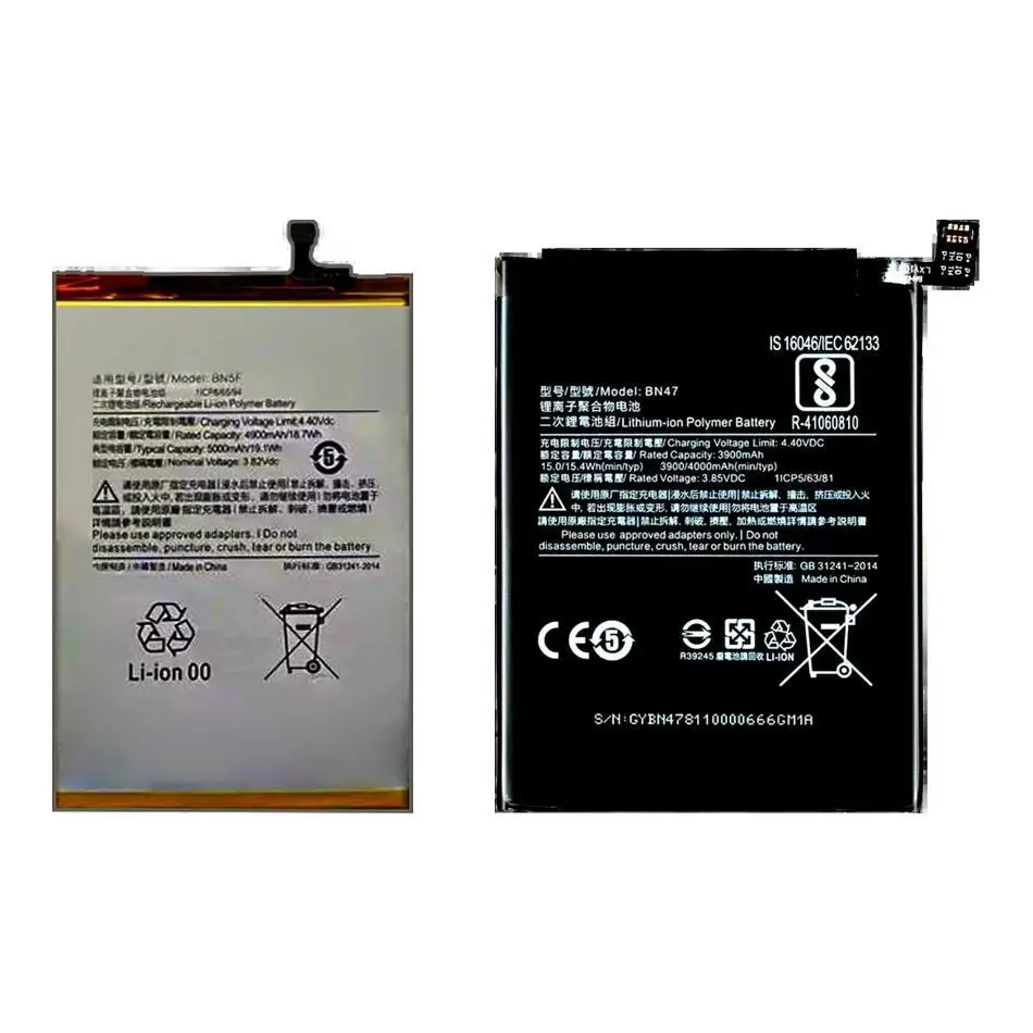 

Стабильный аккумулятор мобильного телефона BN47 BN5F 3000-5000Mah Pro Lite