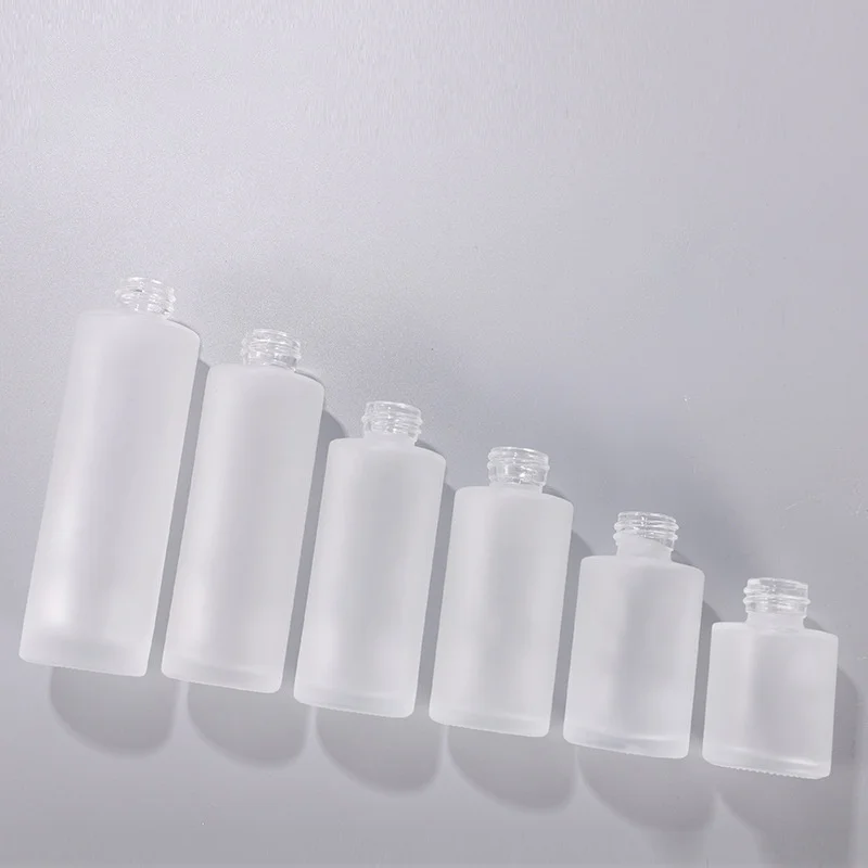 Dropper Bottle Tubes Frosted Clear Glass Aromatherapy Liquid for Essential Massage Oil Pipette Refillable Bottles Container