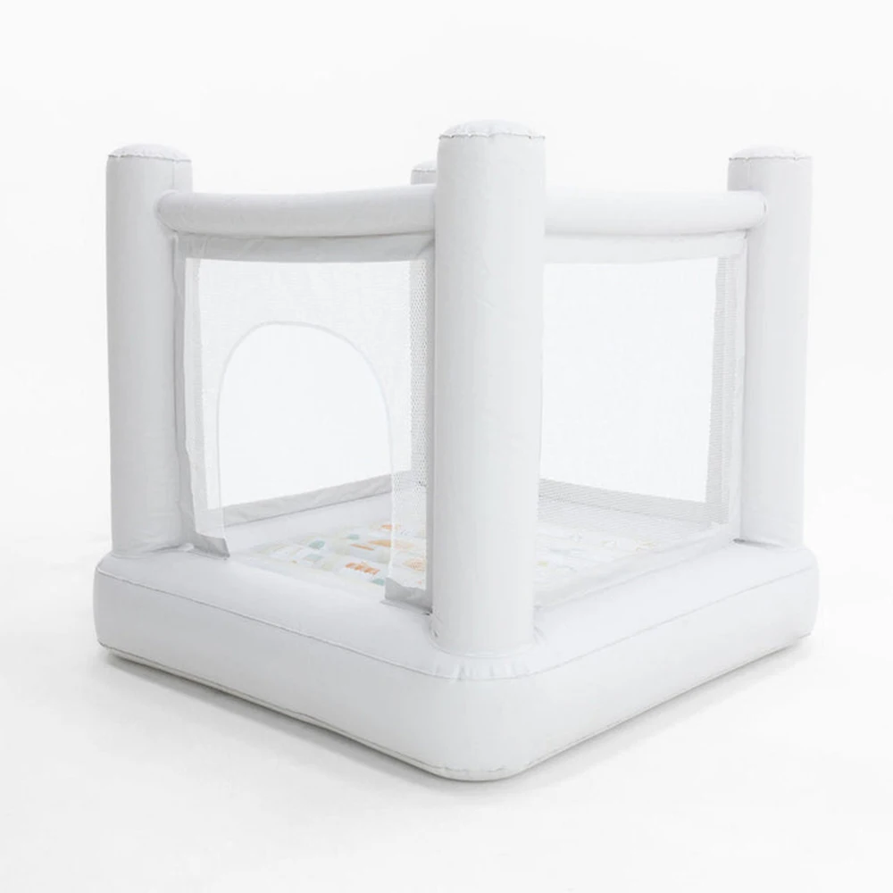 هدية عيد ميلاد Mini City Bounce House لعمر 1-6 سنوات من PVC قلعة ألعاب صغيرة قابلة للنفخ للأطفال