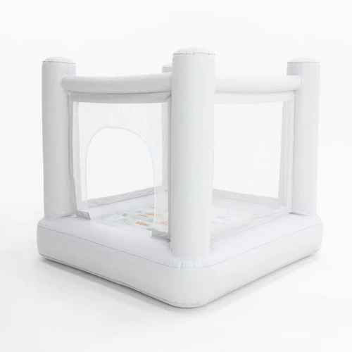 Imagen 2 del producto Mini casa de rebote de ciudad, regalo de cumpleaños, Mini castillo inflable de PVC de 1 a 6 años, castillo de juguete para niños
